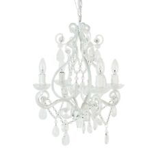 Mini lustre girinos 4 lâmpadas vidro diamante branco cristal falso berçário crianças comprar usado  Enviando para Brazil