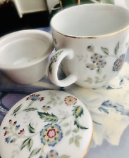 TAZA DE TÉ CON TAPA DE PORCELANA ANDREA BY SADEK CON COLADOR INFUSOR FLORAL 10 OZ segunda mano  Embacar hacia Mexico
