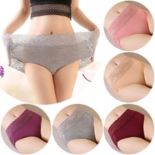 Calcinha de renda feminina 3/6X cintura alta respirável calcinha plus size comprar usado  Enviando para Brazil