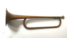 Vintage brass bugle for sale  READING