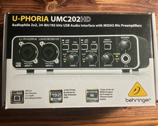 Interface de áudio Behringer U-PHORIA UMC202HD -NA CAIXA, usada uma vez, funciona muito bem comprar usado  Enviando para Brazil