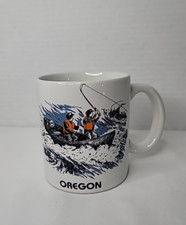 Caneca de café vintage Oregon pescador em barco pesca girassol Creations Inc., usado comprar usado  Enviando para Brazil