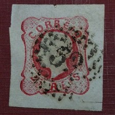 Sello postal Portugal 1853, María II Sc#2 (3006-4) segunda mano  Embacar hacia Mexico