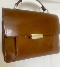 Brown patent leather for sale  NUNEATON