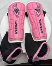 Caneleiras de futebol rosa Vizari Málaga com suporte de tornozelo, menino jovem pequeno menina comprar usado  Enviando para Brazil