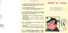 Carte permis chasser d'occasion  Genillé