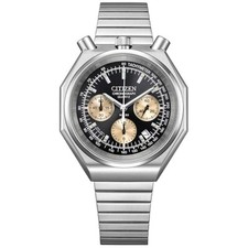 Relógio masculino CITIZEN AN3700-54E preto cronógrafo Tsuno aço quartzo não usado na caixa comprar usado  Enviando para Brazil