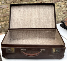 Vintage brown suitcase for sale  KINGS LANGLEY