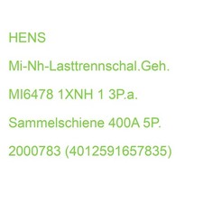 Hens lasttrennschal geh gebraucht kaufen  Hamburg