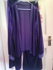 Purple velvet trouser for sale  LUTON