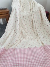 Pink floral gingham for sale  HARTLEPOOL