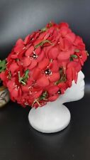 Vintage red flower for sale  POLEGATE