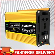 3000W Car Inverter Dual USB Power Converter 3000W (Yellow 12V to 220V), usado comprar usado  Enviando para Brazil