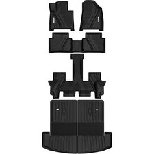 Tapetes de assoalho 5 peças encosto tapete forro de carga para 24-25 Hyundai Santa Fe All Weather comprar usado  Enviando para Brazil