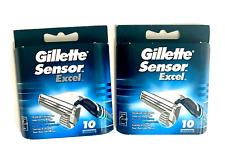20 Gillette Sensor Excel Żyletki Wymienne ostrza 2 x 10 szt. na sprzedaż 20 Gillette Sensor Excel Żyletki Wymienne ostrza 2 x 10 szt. na sprzedaż  Wysyłka do Poland