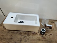 Small white sink for sale  BURNLEY