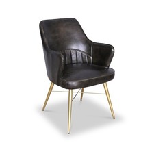 Billie leather chair for sale  TIPTON