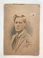 Vintage 1916 watercolour for sale  LONDON