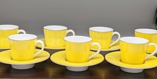 Xícara e pires de café expresso Mottahedeh Vista Alegre amarelo sol Demitasse **MUITOS, usado comprar usado  Enviando para Brazil