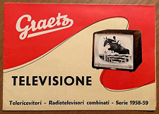 Brochure vintage graetz usato  Milano