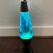 Lâmpada Lava Lite azul cera líquida #03 base preta meia-noite vintage 1999 boné LEIA comprar usado  Enviando para Brazil