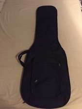 Bolsa de guitarra preta estojo macio com alças de transporte elétrica acústica comprar usado  Enviando para Brazil