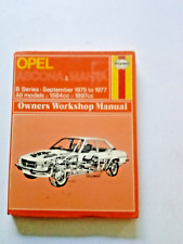 Haynes manual opel for sale  TAMWORTH