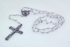 crystal sterling silver rosary for sale  Media