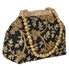 Usado, Bolsa de mão feminina bordada Potli bolsa de mão festa de casamento nupcial clutch comprar usado  Enviando para Brazil