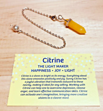 Citrine crystal pendulum for sale  MANCHESTER