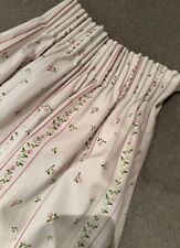 Pair curtains white for sale  CHURCH STRETTON