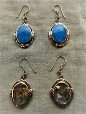 Hrhänger bronze türkis gebraucht kaufen  Berlin