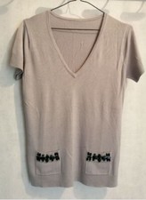 Pull gris coton d'occasion  Bourg-de-Thizy