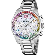Reloj Festina mujer Rainbow F20606/2 esfera nacar brazalete acero comprar usado  Enviando para Brazil