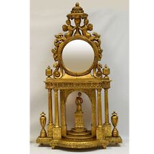 Stare lustro konsolowe z figurką i ornamentami Wymiary: 105x61x14 cm na sprzedaż  PL