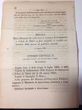 Regio decreto 1866 usato  Italia