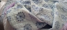 Blue bedspread frill for sale  PAIGNTON