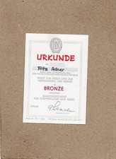 Ddr urkunde sportabzeichen gebraucht kaufen  Deutschland