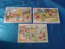 3 CARTÕES POSTAIS de publicidade CAMPBELL do início do século XX com CAMPBELL KIDS comprar usado  Enviando para Brazil