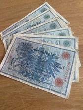 Alte reichsbanknoten 1908 gebraucht kaufen  Bad Camberg