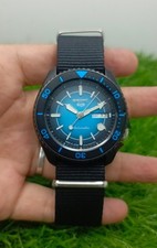 Relógio masculino Seiko 5 esportes mostrador azul e preto automático dia/data Japão comprar usado  Enviando para Brazil