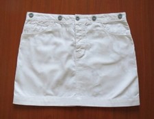 Gonna jeans bianca usato  Roma
