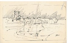 Cartolina artistica vintage usato  Molfetta