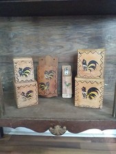 Vtg rooster cannisters for sale  Readlyn