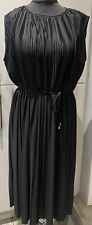 Black sleeveless pleated for sale  COVENTRY