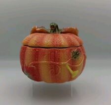 Ceramic pumpkin canister for sale  Northborough