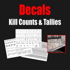 Usado, Decalques Kill Counts and Tally - Transferências de água - Wargaming 28mm comprar usado  Enviando para Brazil