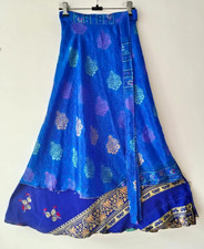 Saia Boho Cigana Feminina Vintage 100% Seda L36' Reversível 2 Camadas comprar usado  Enviando para Brazil