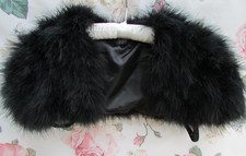 Black feather fur for sale  DAVENTRY