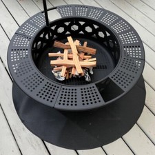 Tapete protetor de piso 35" redondo sob grelha fogueira à prova de fogo para deck pátio grama, usado comprar usado  Enviando para Brazil